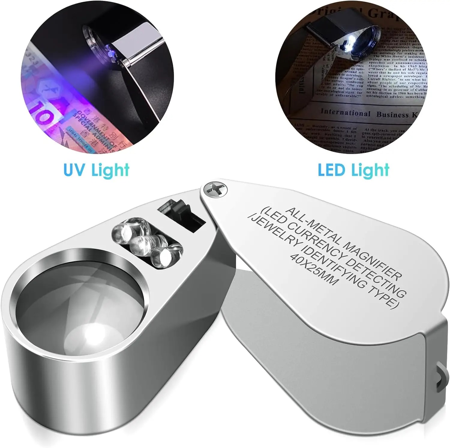 Loupe éclairée 40X avec lumièr - Body Jewelry Repair avis et prix