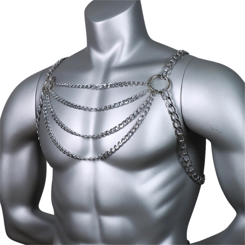 Chaîne poitrine en métal pour  - Body Jewelry Necklace avis et prix