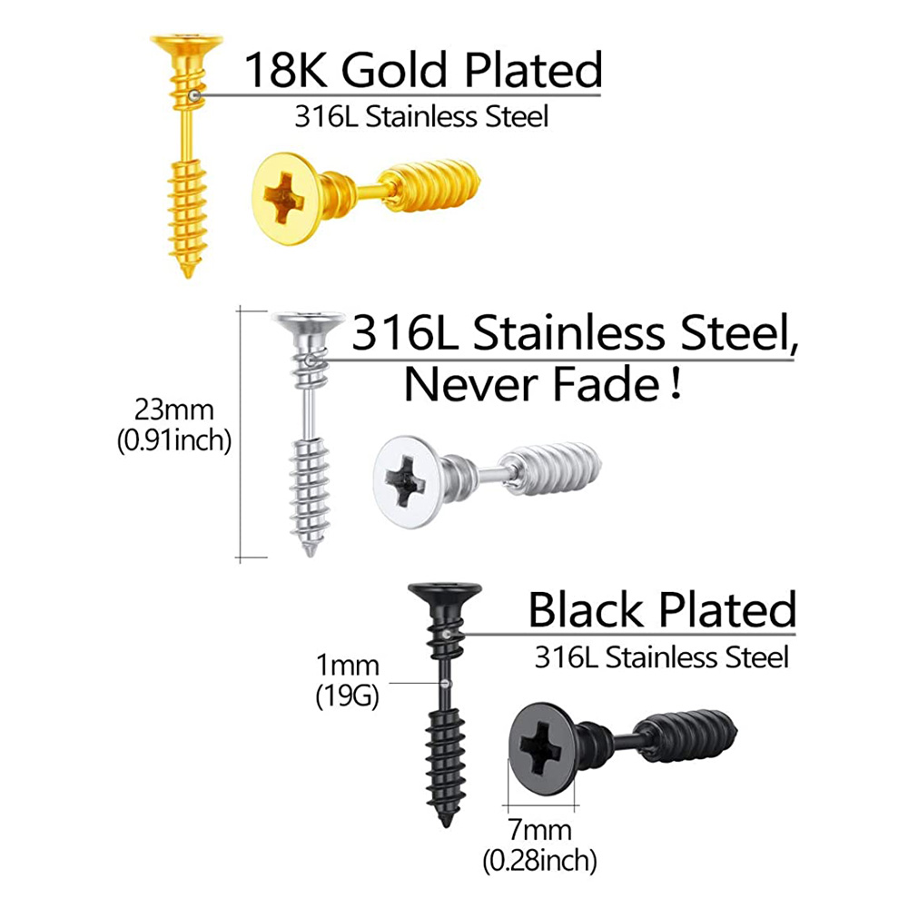 Boucles d'oreilles en acier ch - Body Jewelry Surgical Steel avis et prix