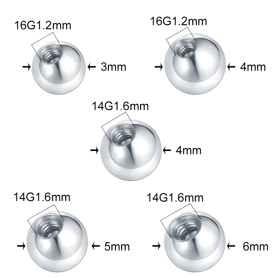 Boules à vis de remplacement e - Body Jewelry Replacement Ball avis et prix